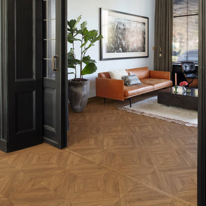 Quickstep Impressive Patterns Chevron Oak Brown
