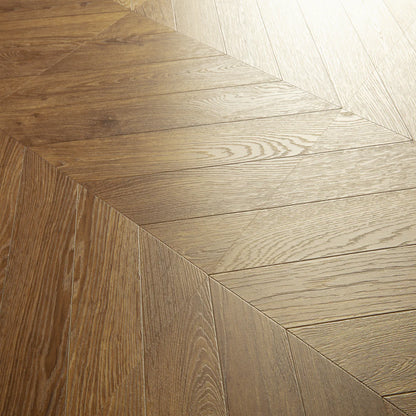 Quickstep Impressive Patterns Chevron Oak Brown