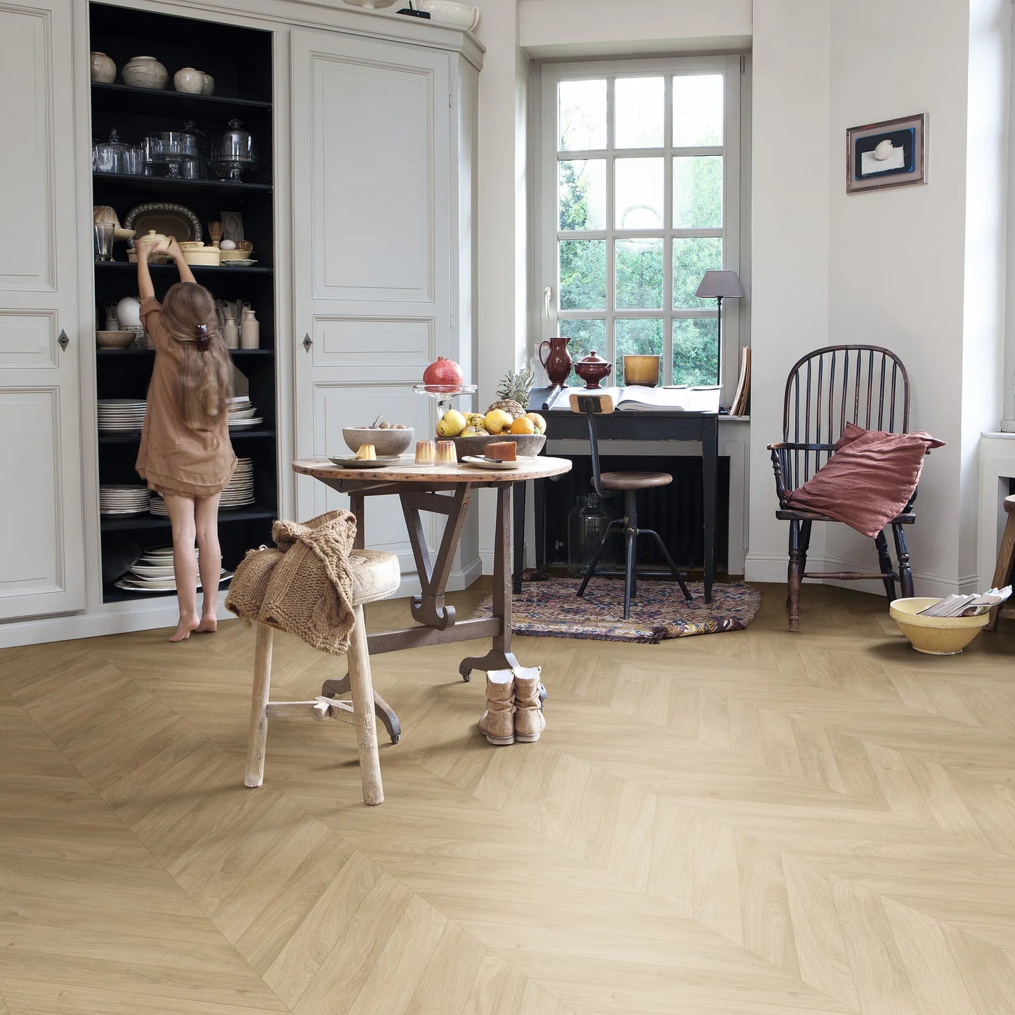 Quickstep Impressive Patterns Chevron Oak Medium